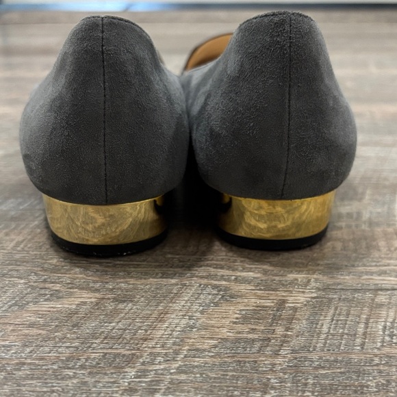 Isaac Mizrahi Live Paulina Gray Tassel Suede Loafters Size 10 Office Workwear - Picture 6 of 8